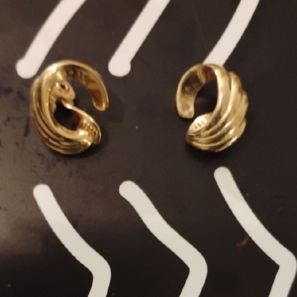 Nina Gold-Tone Wave Earrings